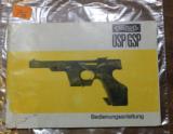 Original Factory Walther OSP GSP Manual NOT a reproduction - 1 of 8