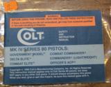 Original Factory Colt MKIV/Series 80 Pistols Manual NOT a Reproduction - 1 of 4