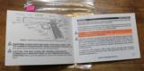 Original Factory Colt WWII Reproduction Pistol Model 1911A1 Manual NOT a Reproduction - 4 of 4