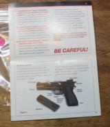 Original Factory Browning Hi-Power 9mm Single Action Pistol Manual NOT a Reproduction - 4 of 4