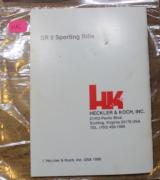 Original Factory Heckler & Koch SR 9 Sporting Rifle Instruction Manual NOT a Reproduction - 2 of 8