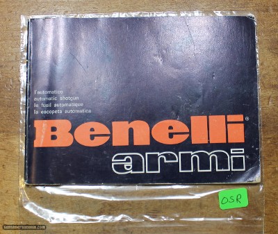 Original Factory Benelli Armi Automatic Shotgun Manual NOT a Reproduction