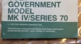 Original Factory Colt Government Model MK IV/Series 70 1911 Manual NOT a Reproduction - 3 of 6