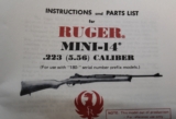 Original Factory Ruger Mini-14 .223 (5.56) Rifle Manual NOT a Reproduction w other paperwork - 2 of 3