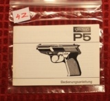 Original Factory Walther P5 Manual NOT a reproduction - 1 of 5