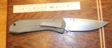 Benchmade Titanium MONOLOCK 761 Plain Edge Silver Lock Blade Knife - 8 of 12