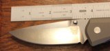 Benchmade Titanium MONOLOCK 761 Plain Edge Silver Lock Blade Knife - 6 of 12