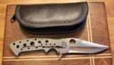 Crawford Custom Kasper Flipper Knife Titanium (3.875 Satin) - 2 of 22