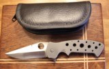 Crawford Custom Kasper Flipper Knife Titanium (3.875 Satin) - 1 of 22