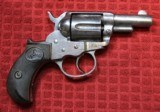 Colt Thunderer .41 caliber storekeeper’s model, 2-1/2” barrel, nickel plated, hard-rubber grips - 2 of 25