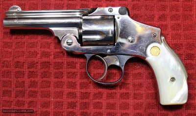 Nickel Plated .38 S&W Safety Hammerless Fourth Model 3 1/4