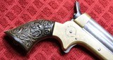 Antique SHARPS 4-Barrel PEPPERBOX Pistol
Chambered for 4 Shots of .22 Rimfire - 4 of 25
