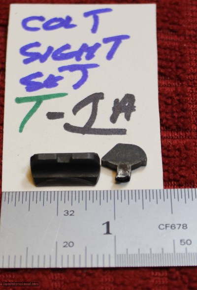 Colt Factory 1911 Full Size Government Tall Fixed Sight Set