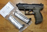 Walther P22 22LR with Threaded Barrel and 3 magazines - 1 of 25