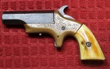 Southerner Derringer by Brown ManufacturingSN 1650 Engraved w Ivory Grips