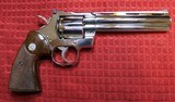 Colt Python 357 Mag. 6 Inch Nickel. In Blue Hard Box with Paperwork - 4 of 15