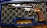 Colt Python 357 Mag. 6 Inch Nickel. In Blue Hard Box with Paperwork - 3 of 15
