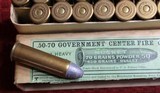 Vintage Winchester .50-70 Government Center Fire Cartridges Box of 20 - 19 of 25