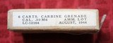 M1 Carbine Grenade Cartridges in Sealed Box Dated August, 1944 (See Label) - 1 of 10