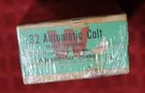 Winchester .32 Automatic Colt Cartridges 50 Round Box Vintage. Appears Unopened - 5 of 11