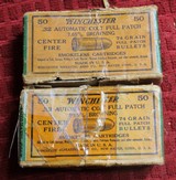 Winchester .32 Automatic Colt Full Patch 7.65MM Browning Cartridges 67 Rounds Two Damaged Box Vintage - 15 of 15