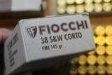Fiocchi Shooting Dynamics 38 S&W Short Ammo 145 Grain Full Metal Jacket 51 Round 99 Fired Brass - 6 of 10