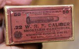 Winchester .22 W.R.F. Caliber 50 Rounds H Head Stamp Purple label Unopened Box - 7 of 17