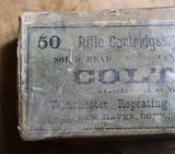 WINCHESTER .41 SHORT CENTER FIRE ~ for COLT'S D.A. CENTER FIRE RIFLE FULL BOX (50) Antique Vintage - 16 of 17