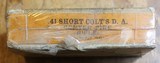 WINCHESTER .41 SHORT CENTER FIRE ~ for COLT'S D.A. CENTER FIRE RIFLE FULL BOX (50) Antique Vintage - 2 of 17