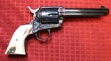 Colt Single Action Army Blue with Case Hardened w Stag Grips 357 Magnum 5" Barrel P1650 - 5 of 25