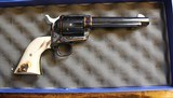 Colt Single Action Army Blue with Case Hardened w Stag Grips 357 Magnum 5" Barrel P1650 - 4 of 25