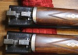 Arrieta Engraved Consecutive Serial Number Matched Pair of 20 Gauge Side By Side Shotguns - 20 of 25