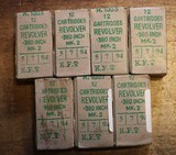 MK.2 .380 inch Revolver Cartridges6 boxes of 12 and 1 box of 10 or 38 S&W - 1 of 9