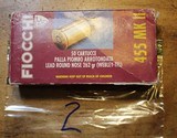 Fiocchi Ammunition 455 Webley (.455 Eley) Mark 2 (MKII) 262 Grain Lead Round Nose Box of 50 - 1 of 5