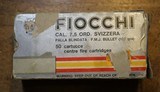 Fiocchi 7.5 Ordnance Svizzera 107 grain FMJ ammo for the Swiss 7.5 Nagant revolver. 45 Rounds NOT 50 - 1 of 6