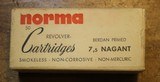Norma 7.5 Swiss Nagant Pistol or Revolver Ammo 50 Rounds - 1 of 7