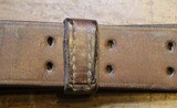 Original U.S. WWII M1907 Pattern Boyt 1942 Leather Sling with Blackened Brass Hardware For M1 Garand - 9 of 25