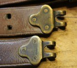 Original U.S. WWII M1907 Pattern Boyt 1942 Leather Sling with Blackened Brass Hardware For M1 Garand - 5 of 25