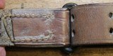 Original U.S. WWII M1907 Pattern Boyt 1942 Leather Sling with Blackened Brass Hardware For M1 Garand - 12 of 25