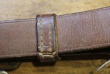 Original U.S. WWII M1907 Pattern Boyt 1942 Leather Sling with Blackened Brass Hardware For M1 Garand - 7 of 25