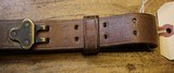 Original U.S. WWII M1907 Pattern Boyt 1942 Leather Sling with Blackened Brass Hardware For M1 Garand - 22 of 25