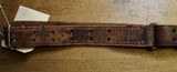 Original U.S. WWII M1907 Pattern Boyt 1943 Leather Sling with Blackened Brass Hardware For M1 Garand - 3 of 25