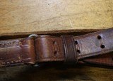 Original U.S. WWII M1907 Pattern Boyt 1943 Leather Sling with Blackened Brass Hardware For M1 Garand - 11 of 25