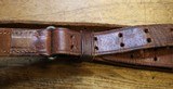 Original U.S. WWII M1907 Pattern Boyt 1943 Leather Sling with Blackened Brass Hardware For M1 Garand - 12 of 25