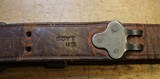 Original U.S. WWII M1907 Pattern Boyt 1943 Leather Sling with Blackened Brass Hardware For M1 Garand - 1 of 25