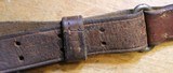 Original U.S. WWII M1907 Pattern Boyt 1944 Leather Sling with Blackened Brass Hardware For M1 Garand - 16 of 25