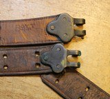 Original U.S. WWII M1907 Pattern Boyt 1944 Leather Sling with Blackened Brass Hardware For M1 Garand - 9 of 25