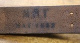 Original U.S. WWII M1907 Pattern Boyt 1944 Leather Sling with Blackened Brass Hardware For M1 Garand - 13 of 25