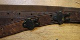 Original U.S. WWII M1907 Pattern Boyt 1944 Leather Sling with Blackened Brass Hardware For M1 Garand - 22 of 25