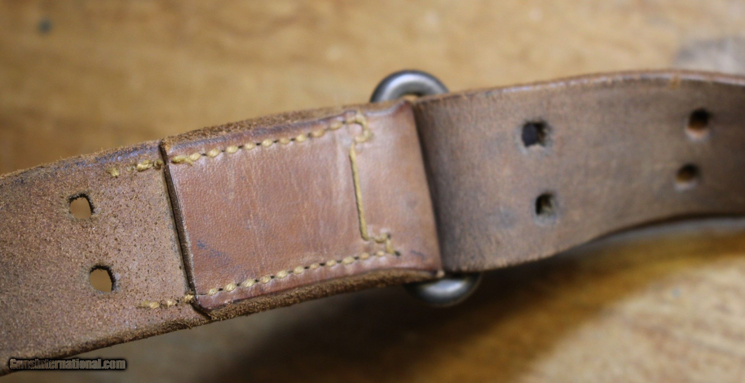 Original U.S. WWII M1907 Pattern Milsco 1943 Leather Sling with Steel ...